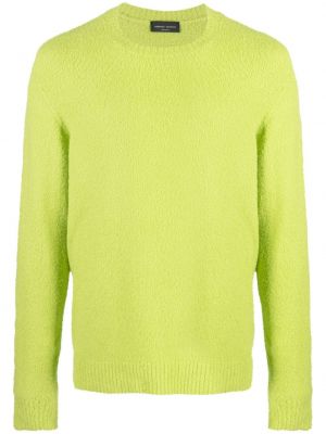 Пуловер с кръгло деколте Roberto Collina зелено