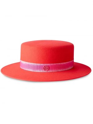 Veltinio kepurė Maison Michel rožinė