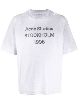 Bavlněné tričko s potiskem Acne Studios