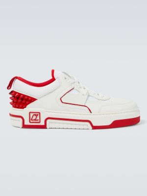 Sneakers di pelle Christian Louboutin rosso