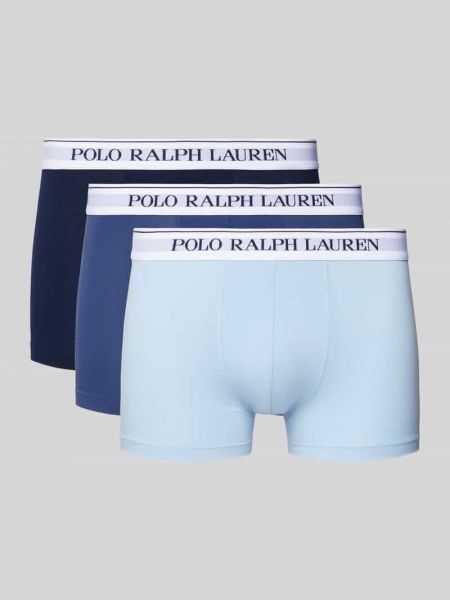 Bokserki slim fit z nadrukiem Polo Ralph Lauren Underwear niebieskie