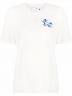 Camiseta de flores Off-white blanco