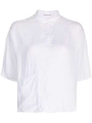 Ленена риза Transit бяло