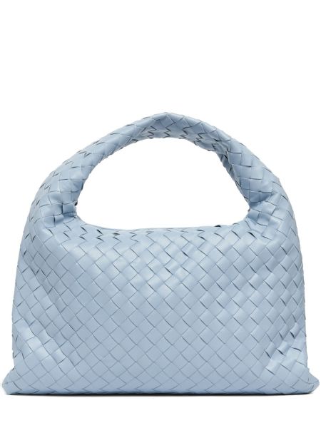 Δερμάτινη τσάντα shopper Bottega Veneta μπλε