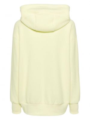 Fleece hoodie mit stickerei Nike gelb