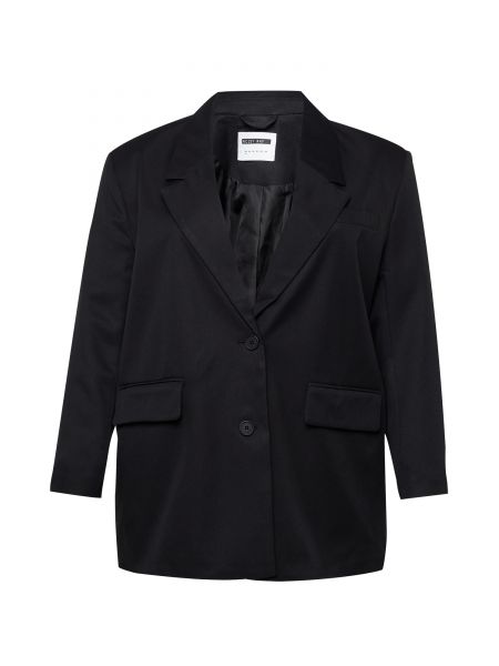 Jednofarebné priliehavé sako s dlhými rukávmi Noisy May Curve - čierna