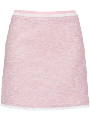 Tvídové mini sukně Juun.j růžové