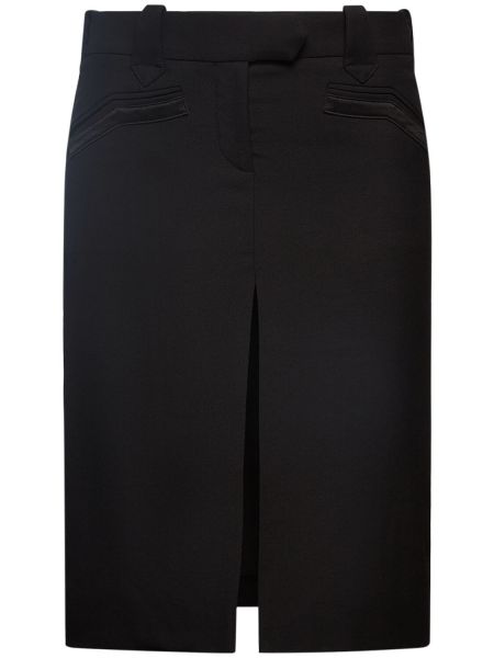 Midi sukně s nízkým pasem Tom Ford černé