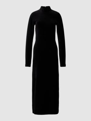 Aksamitna sukienka długa ze stójką G-star Raw czarna