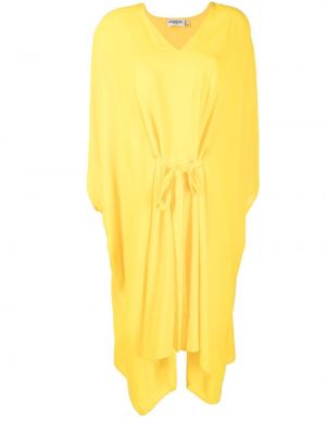Платье с V-образным вырезом Essentiel Antwerp, желтое
