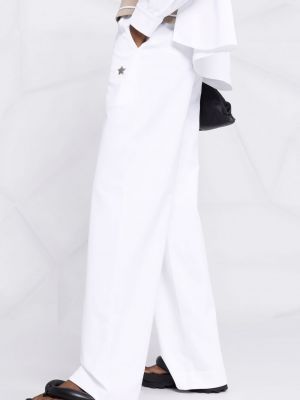 Sportovní kalhoty s hvězdami Lorena Antoniazzi bílé