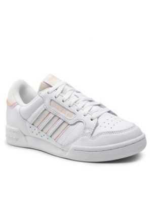 Chaussures de ville à rayures Adidas blanc