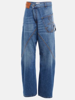 Jeans brodeés Jw Anderson bleu