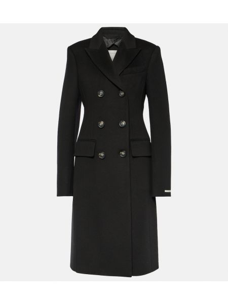 Двубортное шерстяное пальто selim Sportmax черный