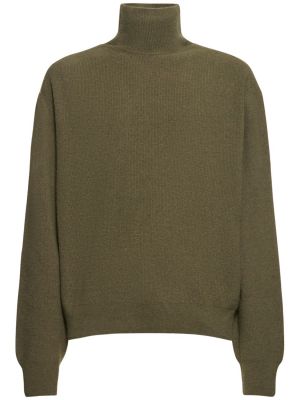 Vilnas džemperis ar augstu apkakli Lemaire brūns