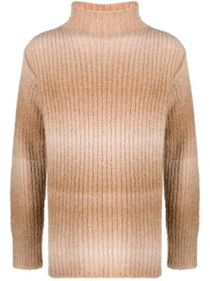 Пуловер с градиентным принтом Roberto Collina кафяво