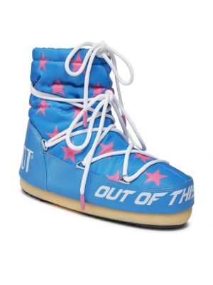 Sniego batai su žvaigždės raštu su žvaigždės raštu Moon Boot mėlyna