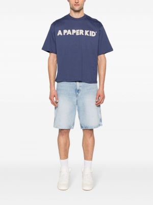 Raštuotas medvilninis marškinėliai A Paper Kid