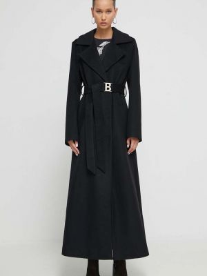 Płaszcz wełniany Blugirl Blumarine czarny