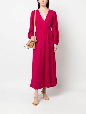 Sukienka długa plisowana See By Chloe różowa