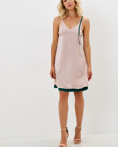 Платье в бельевом стиле Christina Shulyeva розовое