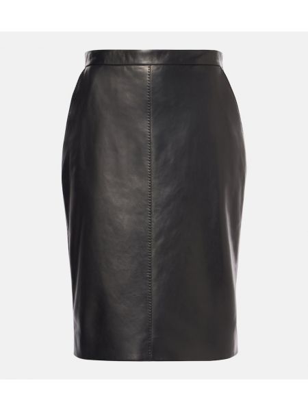 Midikjol Saint Laurent svart