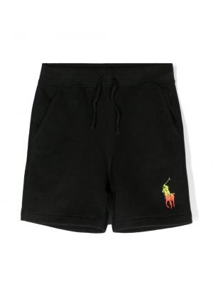 Træningsshorts for piger Ralph Lauren Kids sort