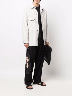 Proste spodnie Yohji Yamamoto czarne