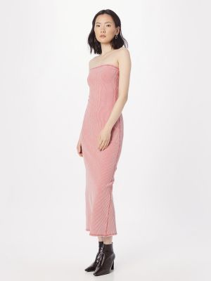Μάξι φόρεμα Weekday ροζ
