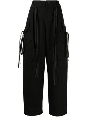 „cargo“ stiliaus kelnės Yohji Yamamoto juoda