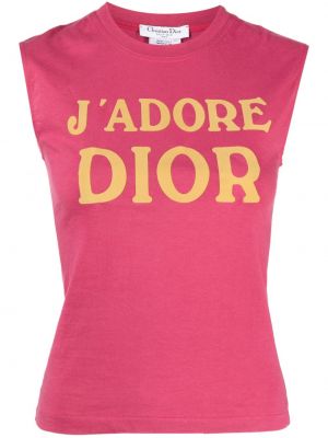 Tank top Christian Dior Pre-owned ružová