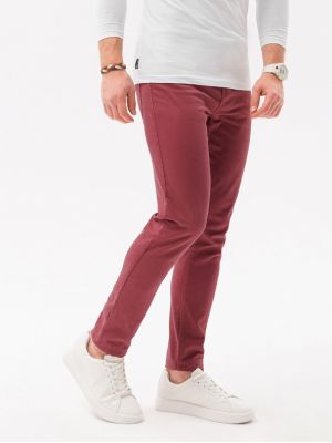 Pantaloni Ombre Clothing roșu