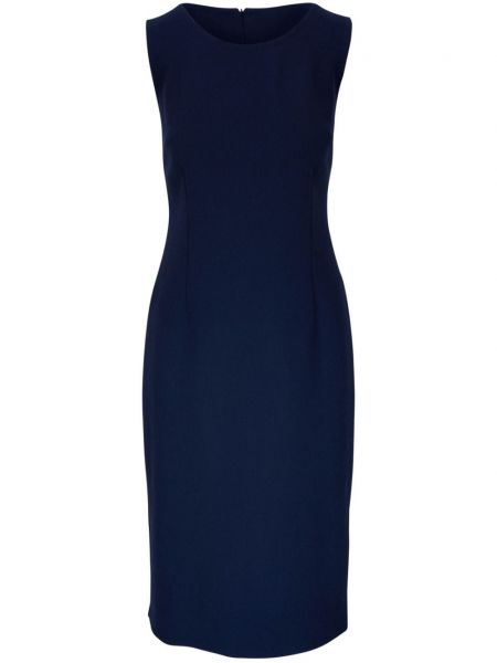 Μάλλινη ίσιο φόρεμα Kiton μπλε