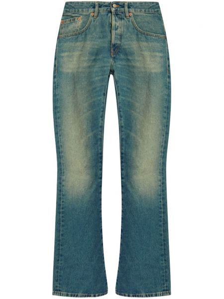 Bomuld lavtaljet jeans Mm6 Maison Margiela blå