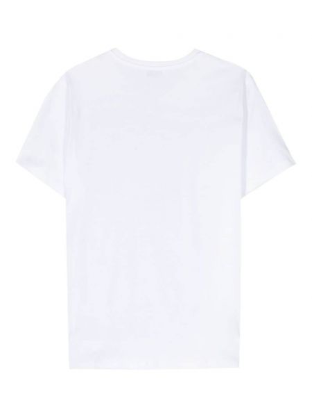 Bavlněné tričko s potiskem Dondup bílé