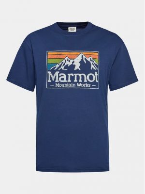 Tričko s přechodem barev Marmot modré