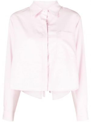 Памучна риза Pnk розово