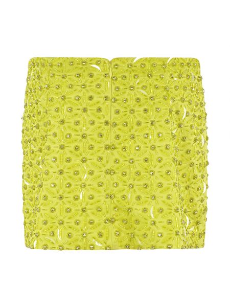Mini falda elegante Des Phemmes amarillo