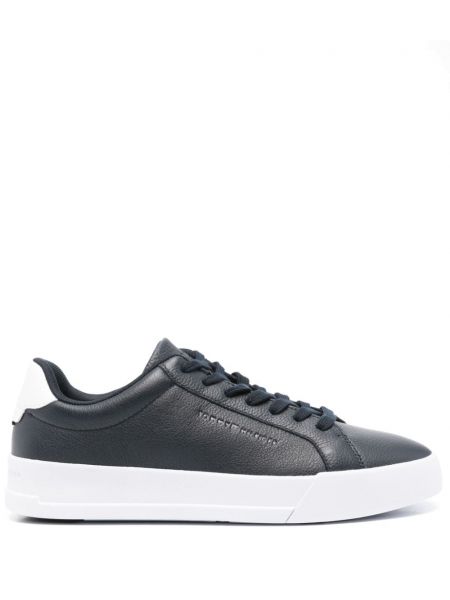 Deri sneaker Tommy Hilfiger mavi