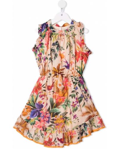 Trykt floral dress for jenter Zimmermann Kids