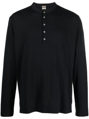 Μπλούζα με κουμπιά Massimo Alba μαύρο