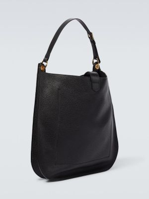 Δερμάτινη τσάντα shopper Tom Ford μαύρο