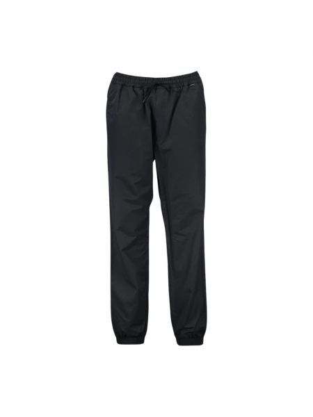 Pantaloni di nylon di cotone Moncler nero