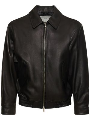 Veste de cuir Dunst noir