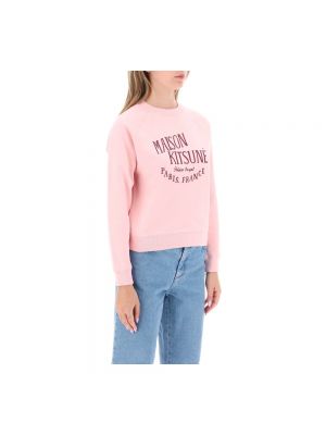 Bluza z nadrukiem Maison Kitsune różowa