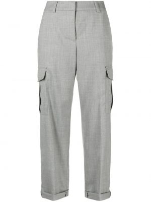 Pantaloni cargo di lana Peserico grigio