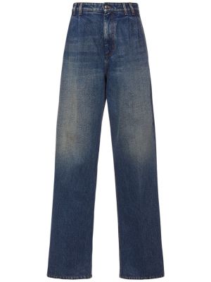 Voľné džínsy s vysokým pásom Sportmax modrá