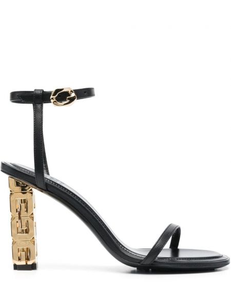 Leder sandale Givenchy schwarz