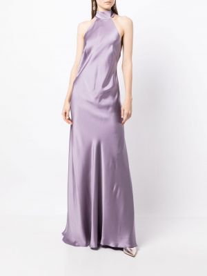 Večerní šaty s otevřenými zády Michelle Mason fialové