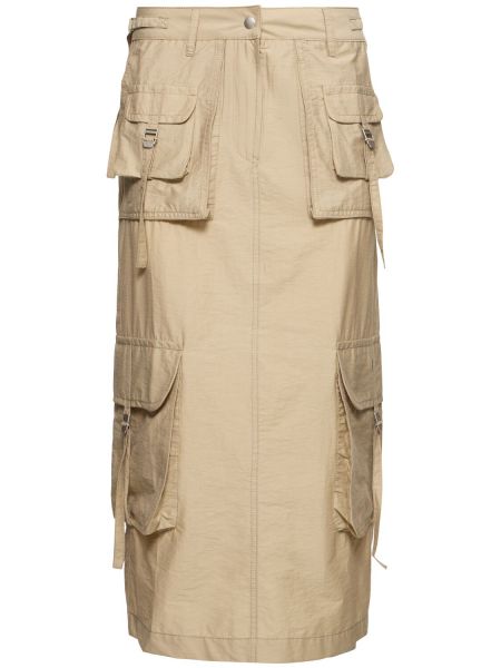 Bomuld last nederdel Acne Studios beige